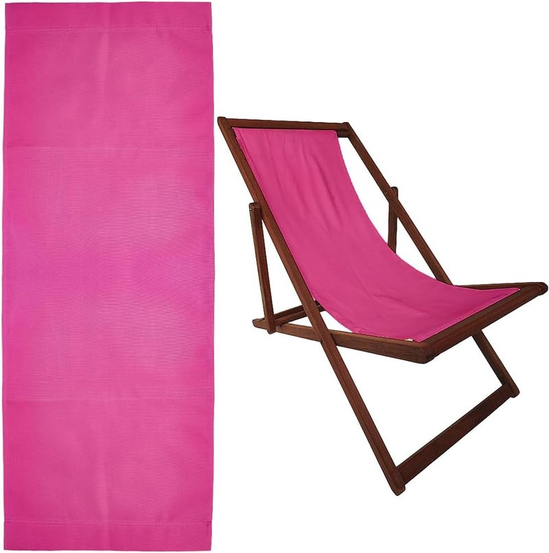 Hobbspring Beach Chair Replacement Cloth 115cmx43.5cm Camellia Lounge Chair Replacement Canvas Simple Sling Chairs Replacement Fabric for Sunbathing Garden Courtyard Garden Beach - Image 1